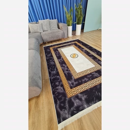 فرش ماشینی چاپی | فرشینه هازان ترک طرح مدرن ورساچه کد h254 (پس کرایه) فرش ماشینی چاپی | فرشینه هازان ترک طرح مدرن ورساچه کد h254 (پس کرایه) - Image 6