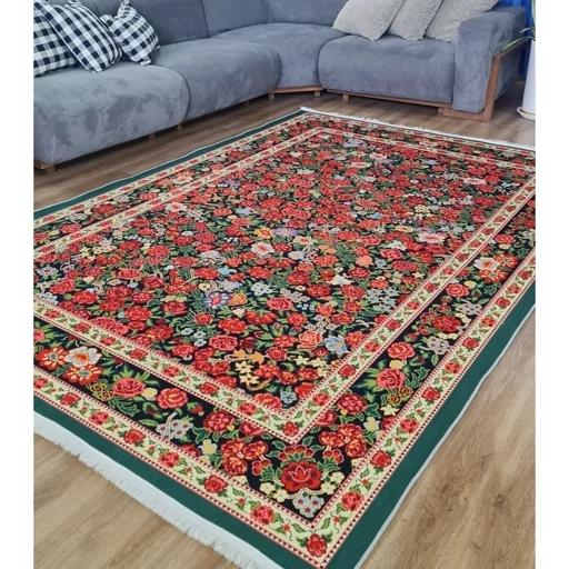 فرش ماشینی چاپی | فرشینه مخمل طرح ابریشمی 02 (پس کرایه) فرش ماشینی چاپی | فرشینه مخمل طرح ابریشمی 02 (پس کرایه)