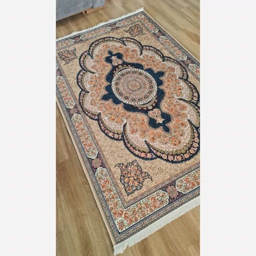 فرش ماشینی چاپی | فرشینه هازان ترک طرح کرم سنتی 108 (پس کرایه) فرش ماشینی چاپی | فرشینه هازان ترک طرح کرم سنتی 108 (پس کرایه) - Image 9