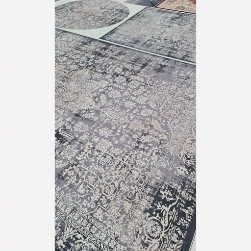 فرشینه هازان ترک وینتیج طوسی کد M328 (پس کرایه) فرشینه هازان ترک وینتیج طوسی کد M328 (پس کرایه) - Image 6