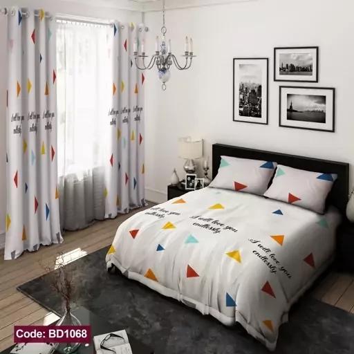 ست فانتزی روتختی 6 تیکه شامل لحاف ملافه کشدار 4 عدد روبالشی کد BD1068 (پس کرایه) ست فانتزی روتختی 6 تیکه شامل لحاف ملافه کشدار 4 عدد روبالشی کد BD1068 (پس کرایه)