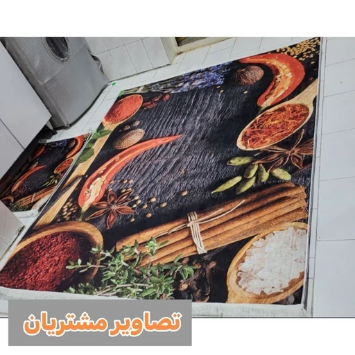 فرشینه آشپزخانه هازان ترک طرح ادویه کد K159 (پس کرایه) فرشینه آشپزخانه هازان ترک طرح ادویه کد K159 (پس کرایه) - Image 2