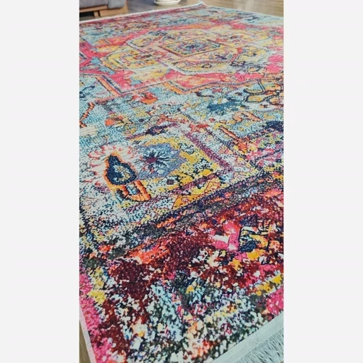 فرش ماشینی چاپی | فرشینه هازان ترک طرح سنتی M150 (پس کرایه) فرش ماشینی چاپی | فرشینه هازان ترک طرح سنتی M150 (پس کرایه) - Image 2