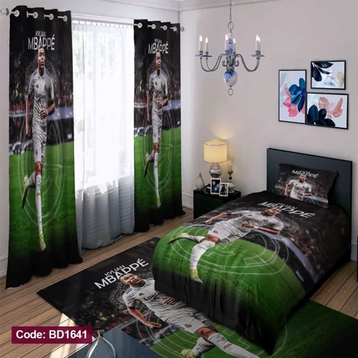 ست فانتزی روتختی چاپی پسرانه طرح امباپه کد bd1641 (پس کرایه) ست فانتزی روتختی چاپی پسرانه طرح امباپه کد bd1641 (پس کرایه)