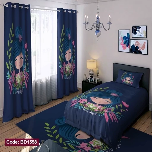 ست فانتزی رو تختی چاپی دخترانه گل bd1558 (پس کرایه) ست فانتزی رو تختی چاپی دخترانه گل bd1558 (پس کرایه)