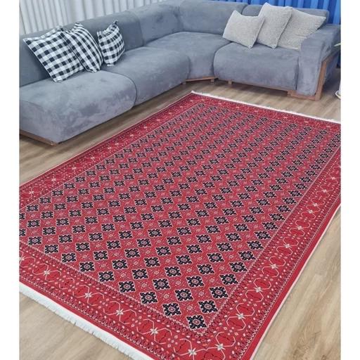 فرش ماشینی چاپی | فرشینه هازان ترک طرح ترکمن لاکی 129 (پس کرایه) فرش ماشینی چاپی | فرشینه هازان ترک طرح ترکمن لاکی 129 (پس کرایه)