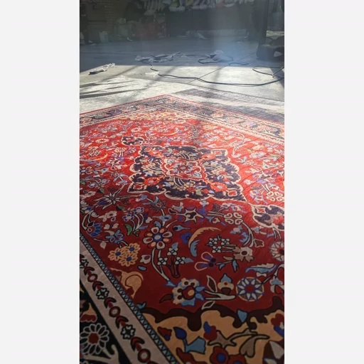 فرش ماشینی چاپی | فرشینه مخمل طرح سنتی لاکی کدh161 (پس کرایه) فرش ماشینی چاپی | فرشینه مخمل طرح سنتی لاکی کدh161 (پس کرایه) - Image 2