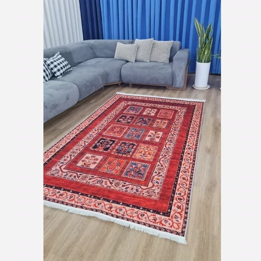 فرش ماشینی چاپی | فرشینه هازان ترک طرح سنتی لاکی کد 092 (پس کرایه) فرش ماشینی چاپی | فرشینه هازان ترک طرح سنتی لاکی کد 092 (پس کرایه) - Image 10