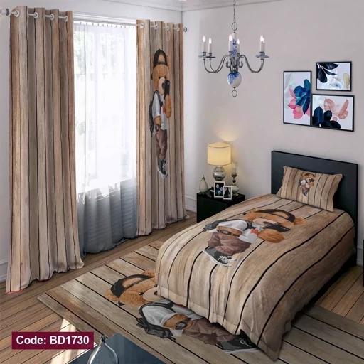 ست فانتزی روتختی چاپی پسرانه طرح تدی کد bd1730 (پس کرایه) ست فانتزی روتختی چاپی پسرانه طرح تدی کد bd1730 (پس کرایه)