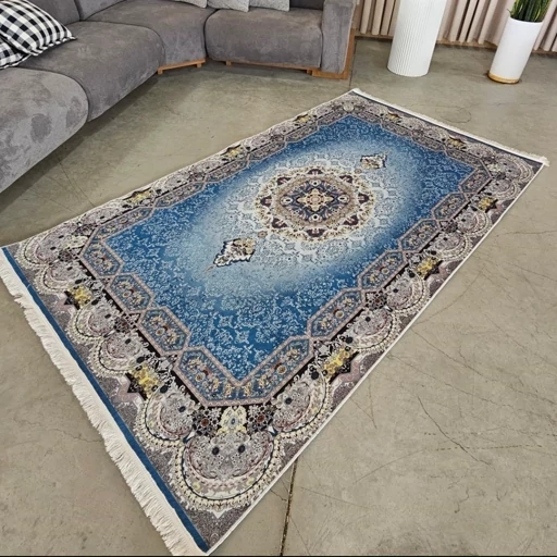 فرشینه هازان ترک طرح آبی سنتی h310 (پس کرایه) فرشینه هازان ترک طرح آبی سنتی h310 (پس کرایه)