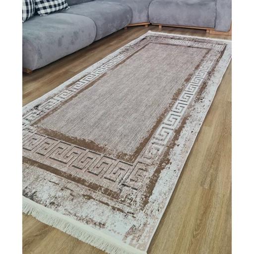 فرش ماشینی چاپی | فرشینه مخمل طرح ورساچه نسکافه ای h270 (پس کرایه) فرش ماشینی چاپی | فرشینه مخمل طرح ورساچه نسکافه ای h270 (پس کرایه)