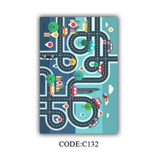 فرشینه هازان ترک کودک طرح جاده کد C135 (پس کرایه) فرشینه هازان ترک کودک طرح جاده کد C135 (پس کرایه) - Image 4