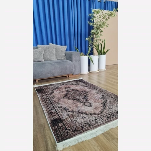 فرش ماشینی چاپی | فرشینه مخمل طرح نسکافه ای وینتیج 142 (پس کرایه) فرش ماشینی چاپی | فرشینه مخمل طرح نسکافه ای وینتیج 142 (پس کرایه) - Image 6