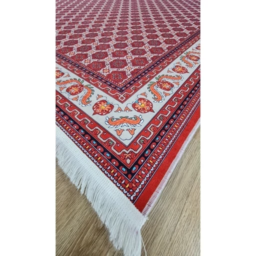 فرش ماشینی چاپی | فرشینه هازان ترک طرح ترکمن لاکی 122 (پس کرایه) فرش ماشینی چاپی | فرشینه هازان ترک طرح ترکمن لاکی 122 (پس کرایه) - Image 10