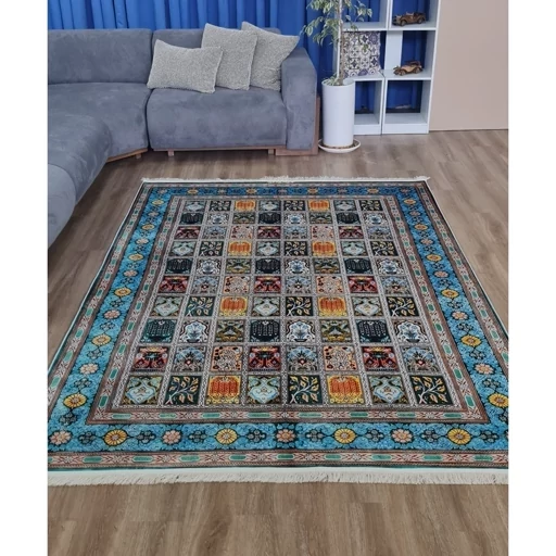 فرشینه هازان ترک طرح سنتی خشتی (پس کرایه) فرشینه هازان ترک طرح سنتی خشتی (پس کرایه) - Image 3