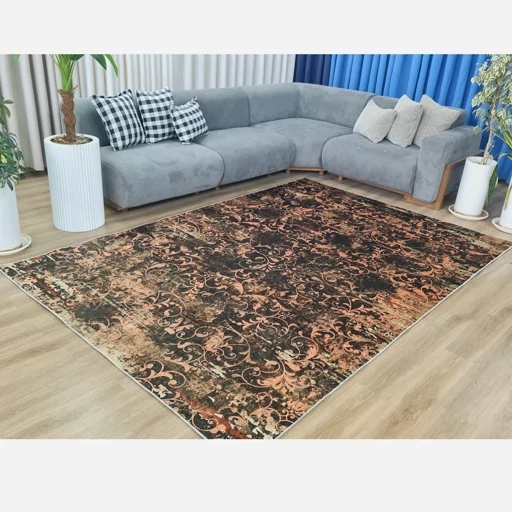 فرشینه مخمل مدرن افشان وینتیج (پس کرایه) فرشینه مخمل مدرن افشان وینتیج (پس کرایه) - Image 9