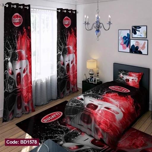 ست فانتزی رو تختی چاپی پسرانه بوگاتی bd1578 (پس کرایه) ست فانتزی رو تختی چاپی پسرانه بوگاتی bd1578 (پس کرایه)
