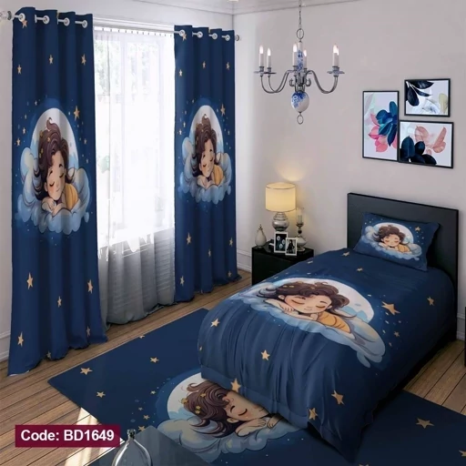 ست فانتزی رو تختی چاپی دخترانه شب و ستاره کد bd1649 (پس کرایه) ست فانتزی رو تختی چاپی دخترانه شب و ستاره کد bd1649 (پس کرایه)