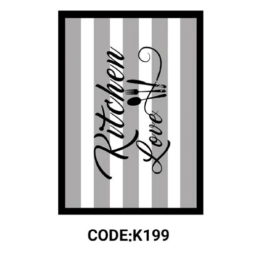 فرش ماشینی چاپی | فرشینه آشپزخانه هازان ترک سفید مشکی کد K199 (پس کرایه) فرش ماشینی چاپی | فرشینه آشپزخانه هازان ترک سفید مشکی کد K199 (پس کرایه) - Image 2