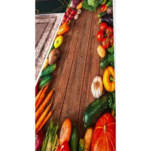 فرش ماشینی چاپی | فرشینه آشپزخانه هازان ترک طرح سبزیجات (پس کرایه) فرش ماشینی چاپی | فرشینه آشپزخانه هازان ترک طرح سبزیجات (پس کرایه) - Image 2