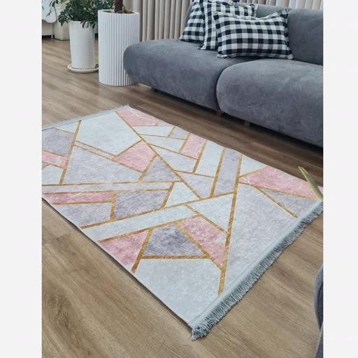 فرش ماشینی چاپی | فرشینه هازان ترک طرح سنگ کد h275(پس کرایه) فرش ماشینی چاپی | فرشینه هازان ترک طرح سنگ کد h275(پس کرایه) - Image 3