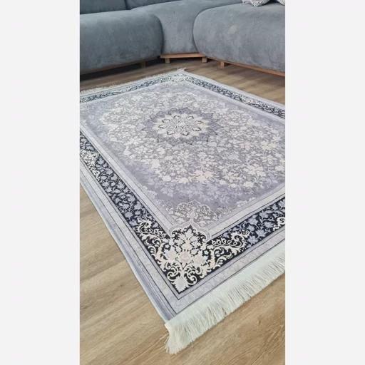 فرش ماشینی چاپی | فرشینه هازان ترک طوسی سنتی (پس کرایه) فرش ماشینی چاپی | فرشینه هازان ترک طوسی سنتی (پس کرایه) - Image 3