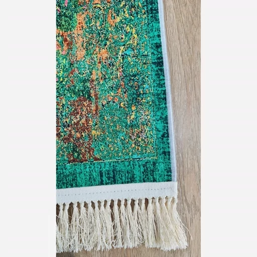 فرشینه هازان ترک طرح ابریشمی وینتیج سبز w2107 (پس کرایه) فرشینه هازان ترک طرح ابریشمی وینتیج سبز w2107 (پس کرایه) - Image 4