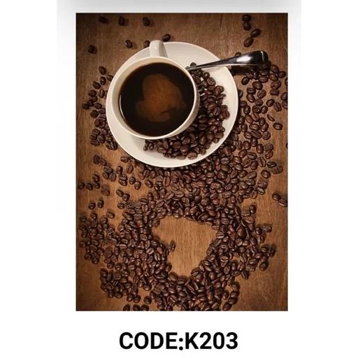 فرش ماشینی چاپی | فرشینه آشپزخانه طرح قهوه و فنجان کد K203 (پس کرایه) فرش ماشینی چاپی | فرشینه آشپزخانه طرح قهوه و فنجان کد K203 (پس کرایه) - Image 2