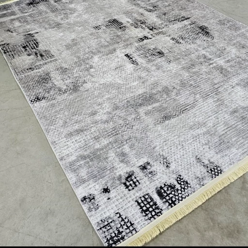 فرشینه هازان ترک طرح وینتیج طوسی M260(پس کرایه) فرشینه هازان ترک طرح وینتیج طوسی M260(پس کرایه) - Image 4