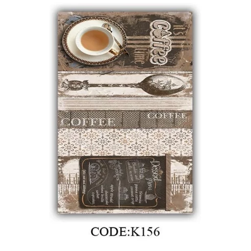 فرشینه آشپزخانه طرح کافه هازان ترک کد K156 (پس کرایه) فرشینه آشپزخانه طرح کافه هازان ترک کد K156 (پس کرایه) - Image 2