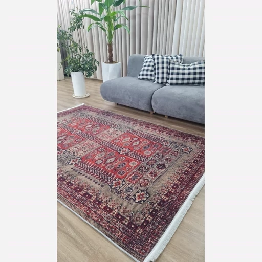 فرش ماشینی چاپی | فرشینه هازان ترک طرح سنتی لاکی کد 156 (پس کرایه) فرش ماشینی چاپی | فرشینه هازان ترک طرح سنتی لاکی کد 156 (پس کرایه) - Image 8