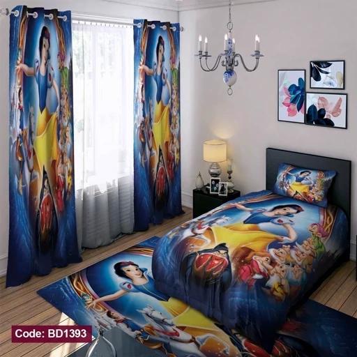ست فانتزی رو تختی چاپی دخترانه سفیدبرفی کد bd1393 (پس کرایه) ست فانتزی رو تختی چاپی دخترانه سفیدبرفی کد bd1393 (پس کرایه)