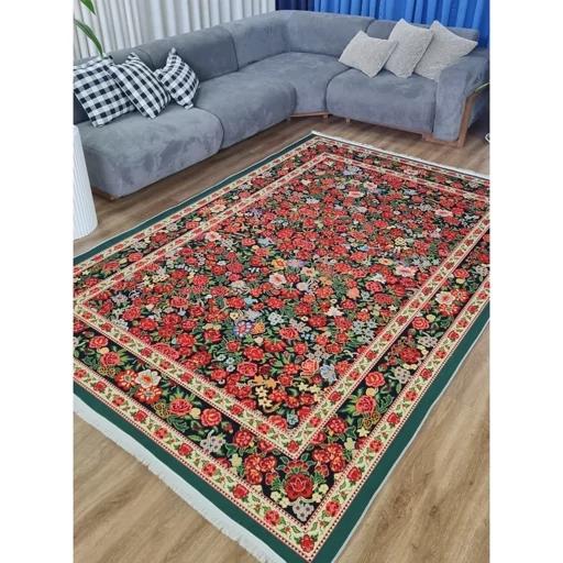 فرش ماشینی چاپی | فرشینه مخمل طرح ابریشمی 02 (پس کرایه) فرش ماشینی چاپی | فرشینه مخمل طرح ابریشمی 02 (پس کرایه) - Image 2