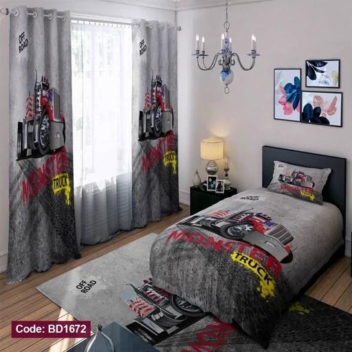 ست فانتزی روتختی چاپی پسرانه طرح تریلی کد bd1672 (پس کرایه) ست فانتزی روتختی چاپی پسرانه طرح تریلی کد bd1672 (پس کرایه)