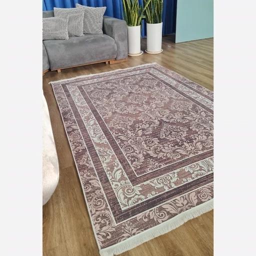 فرش ماشینی چاپی | فرشینه مخمل طرح مدرن نسکافه ایh460 (پس کرایه) فرش ماشینی چاپی | فرشینه مخمل طرح مدرن نسکافه ایh460 (پس کرایه) - Image 3