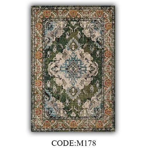 فرشینه وینتیج سبز مخمل تُرک کد M178(پس کرایه) فرشینه وینتیج سبز مخمل تُرک کد M178(پس کرایه) - Image 2