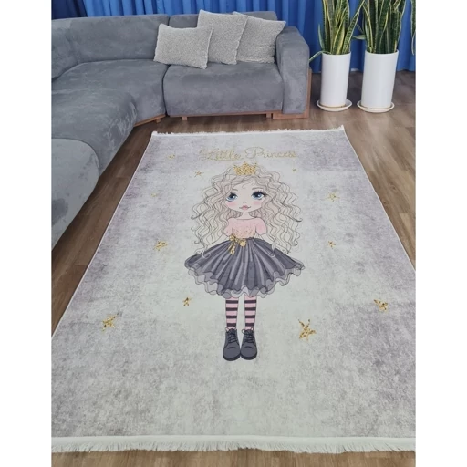 فرش کودک دخترانه مخمل تُرک ضد پرز و ضد حساسیت کد C127 (پس کرایه) فرش کودک دخترانه مخمل تُرک ضد پرز و ضد حساسیت کد C127 (پس کرایه) - Image 2