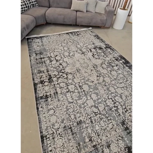 فرشینه هازان ترک وینتیج طوسی کد M328 (پس کرایه) فرشینه هازان ترک وینتیج طوسی کد M328 (پس کرایه)