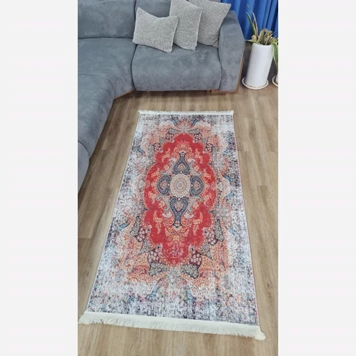 فرشینه مخمل شنل طرح سنتی وینتیج h236 (پس کرایه) فرشینه مخمل شنل طرح سنتی وینتیج h236 (پس کرایه) - Image 7