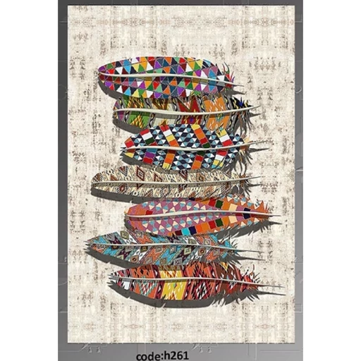 فرش کناره و فرش راهرو جنس مخمل تُرک طرح پَر کد h261 (پس کرایه) فرش کناره و فرش راهرو جنس مخمل تُرک طرح پَر کد h261 (پس کرایه) - Image 15