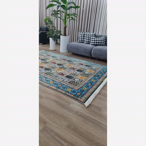 فرشینه هازان ترک طرح سنتی خشتی (پس کرایه) فرشینه هازان ترک طرح سنتی خشتی (پس کرایه) - Image 5