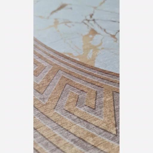 فرش بیضی ورساچه مخمل شنل ترک b18 (پس کرایه) فرش بیضی ورساچه مخمل شنل ترک b18 (پس کرایه) - Image 2