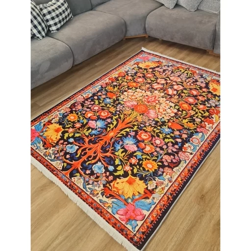 فرشینه هازان ترک طرح ابریشمی 048 (پس کرایه) فرشینه هازان ترک طرح ابریشمی 048 (پس کرایه)