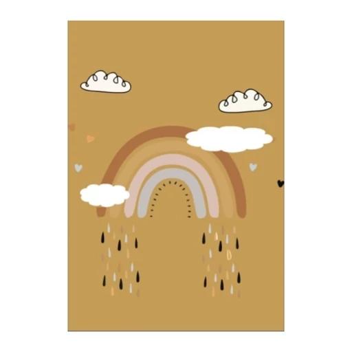 فرش ماشینی چاپی | فرشینه کودک هازان ترک طرح رنگین کمان ضد حساسیت (پس کرایه) فرش ماشینی چاپی | فرشینه کودک هازان ترک طرح رنگین کمان ضد حساسیت (پس کرایه) - Image 2