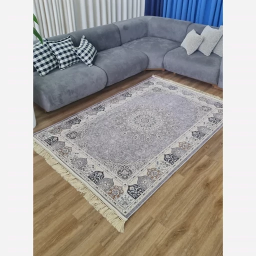 فرش ماشینی چاپی | فرشینه هازان ترک طرح طوسی سنتی h224 (پس کرایه) فرش ماشینی چاپی | فرشینه هازان ترک طرح طوسی سنتی h224 (پس کرایه) - Image 5