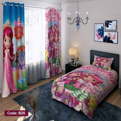 ست فانتزی رو تختی چاپی دخترانه دختر توت فرنگی bd25 (پس کرایه) ست فانتزی رو تختی چاپی دخترانه دختر توت فرنگی bd25 (پس کرایه)