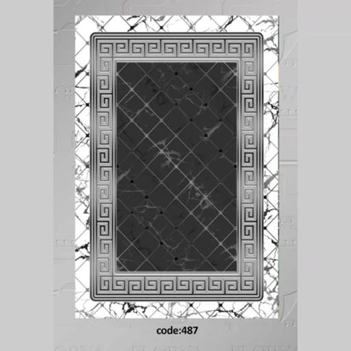 فرش ماشینی چاپی | فرشینه هازان ترک طرح ورساچه h487(پس کرایه) فرش ماشینی چاپی | فرشینه هازان ترک طرح ورساچه h487(پس کرایه) - Image 2