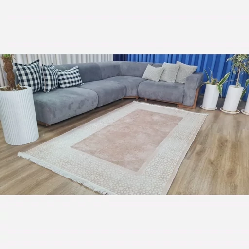 فرش ماشینی چاپی | فرشینه هازان ترک طرح کرم کد h459(پس کرایه) فرش ماشینی چاپی | فرشینه هازان ترک طرح کرم کد h459(پس کرایه) - Image 10