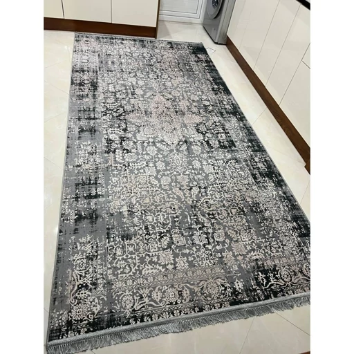 فرشینه هازان ترک وینتیج طوسی کد M328 (پس کرایه) فرشینه هازان ترک وینتیج طوسی کد M328 (پس کرایه) - Image 2