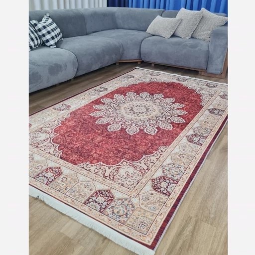 فرش ماشینی چاپی | فرشینه هازان ترک طرح سنتی A174 (پس کرایه) فرش ماشینی چاپی | فرشینه هازان ترک طرح سنتی A174 (پس کرایه) - Image 2